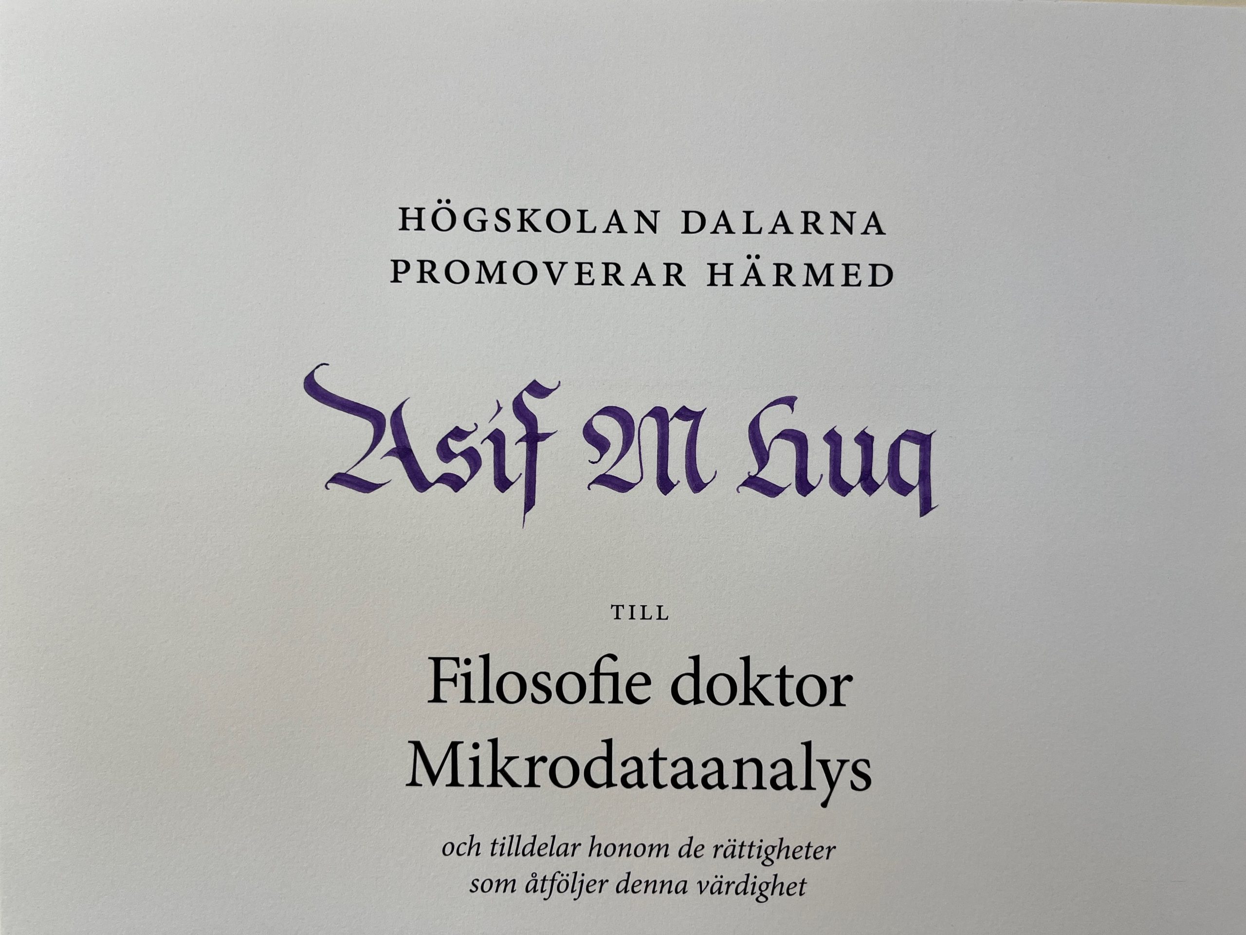 Diplom Högskolan Dalarna