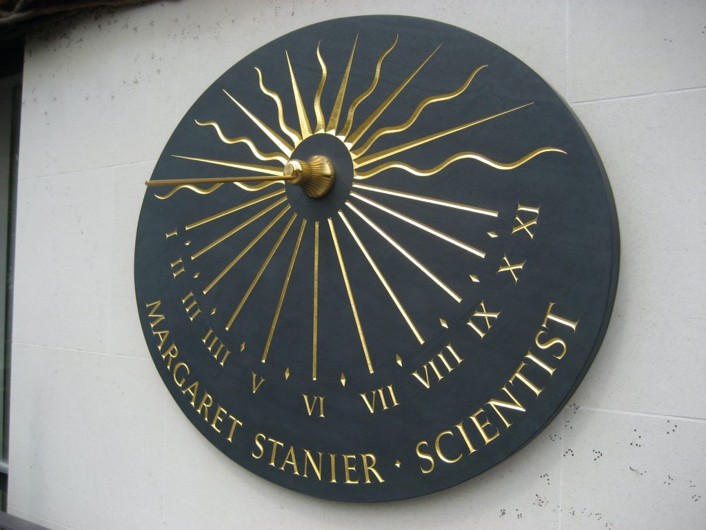 The Margaret Stanier dial in situ.