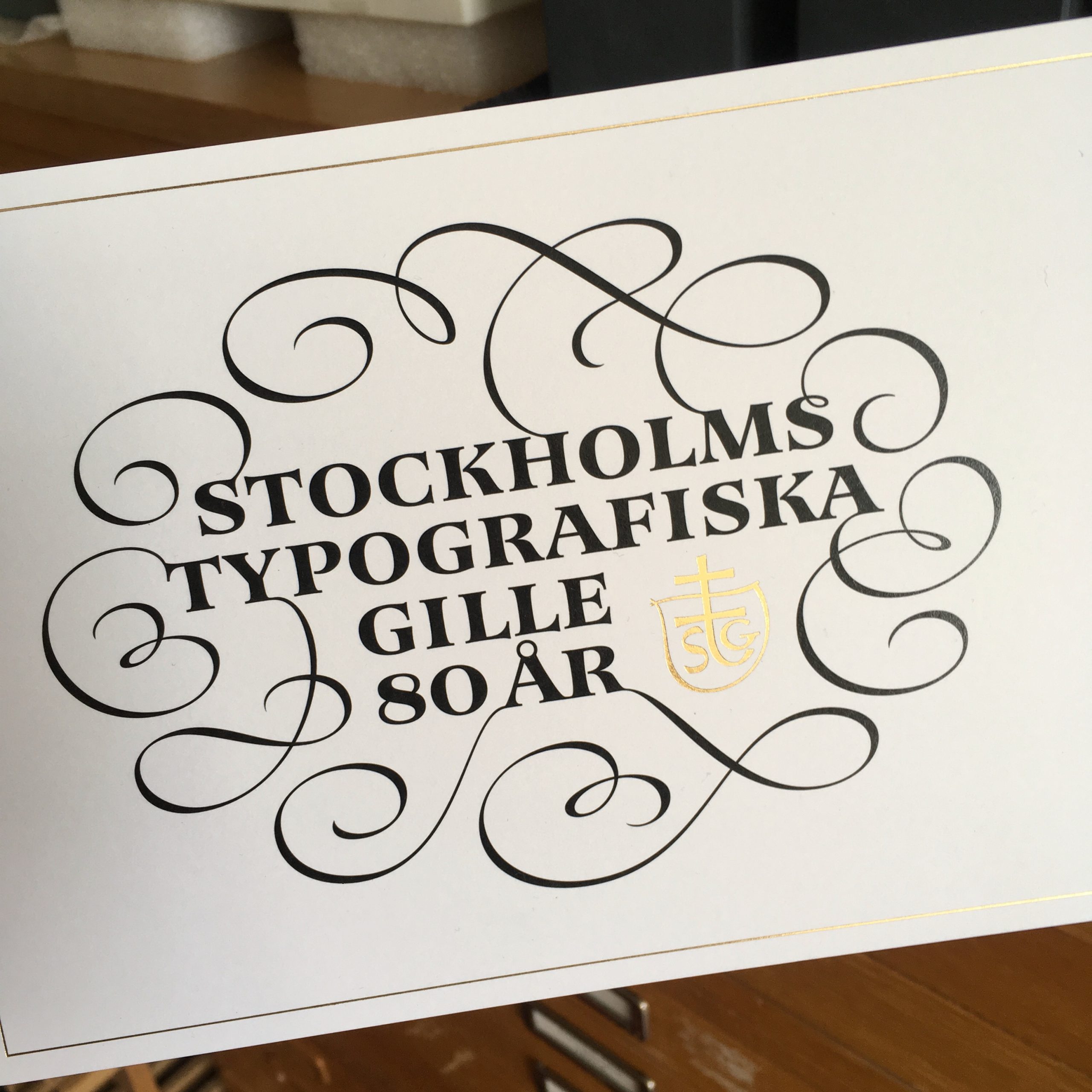 Stockholms typografiska gille 80 år!